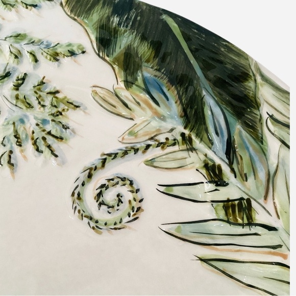 American Atelier Fern Earthenware 11” Dinner Plate Discontinued Replacement - Picture 3 of 6